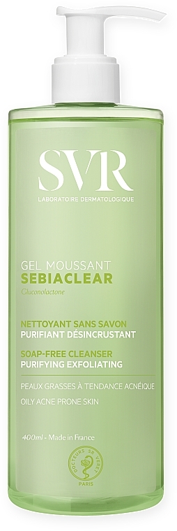 Oczyszczający żel do mycia twarzy dla skóry trądzikowej i tłustej - SVR Sebiaclear — Zdjęcie N3