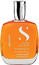 Wygładzający olejek do włosów - Alfaparf Semi di Lino Smooth Oil — Zdjęcie N1
