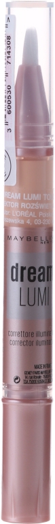 Rozświetlający korektor do twarzy - Maybelline New York Dream Lumi Touch Concealer  — Zdjęcie N2