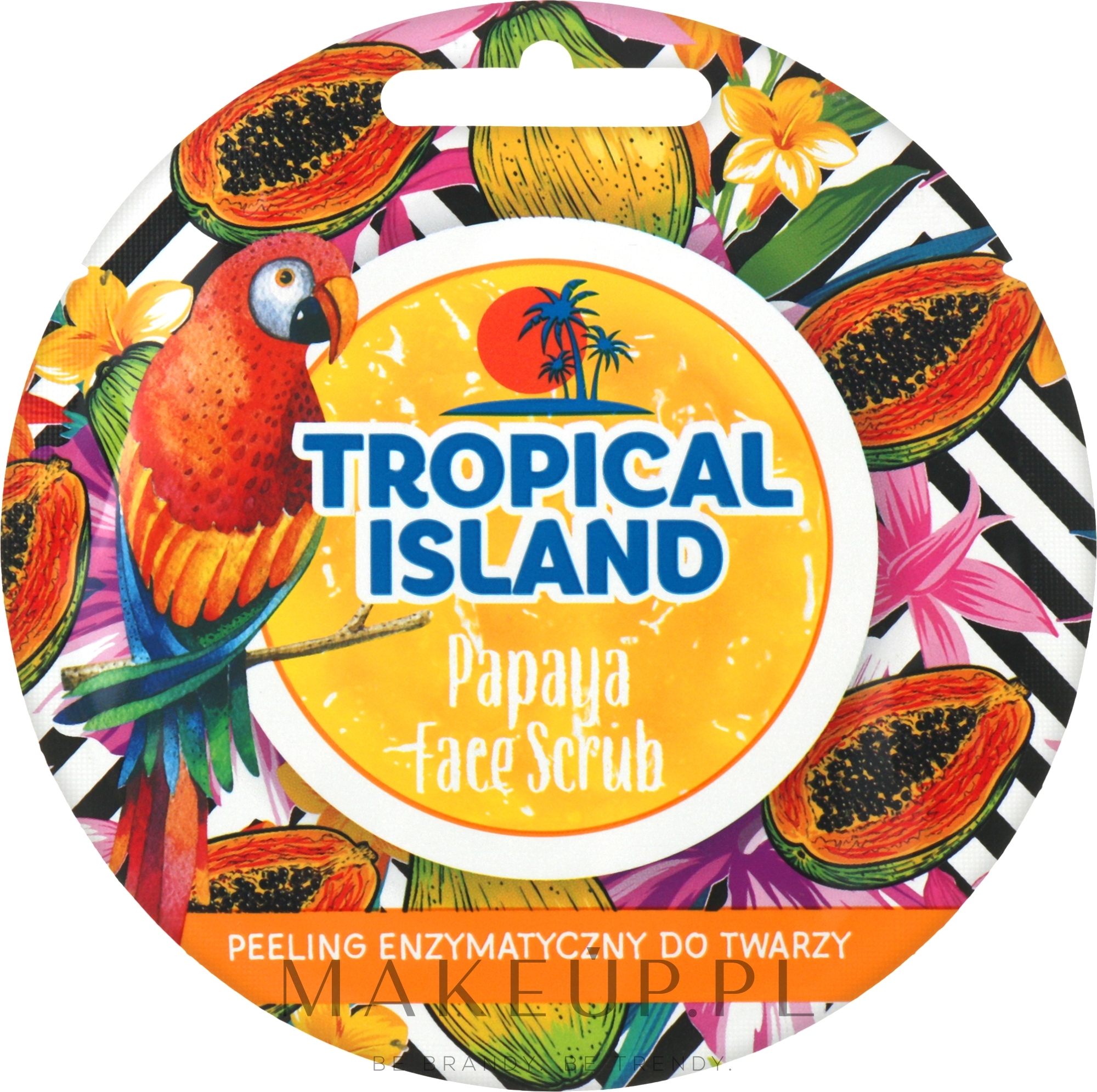 Peeling enzymatyczny do twarzy Papaja - Marion Tropical Island — Zdjęcie 8 g