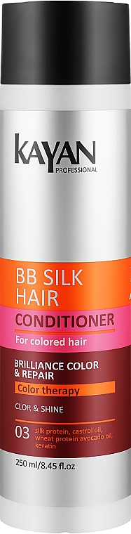 Odżywka do włosów farbowanych - Kayan Professional BB Silk Hair Conditioner — Zdjęcie N1