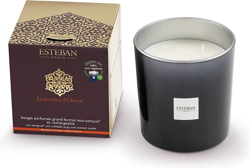 Esteban Legendes d'Orient Refillable Scented Candle - Świeca perfumowana — Zdjęcie N2