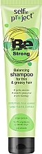 Regulujący szampon do włosów z aloesem - Selfie Project Be Strong Balancing Shampoo — Zdjęcie N1