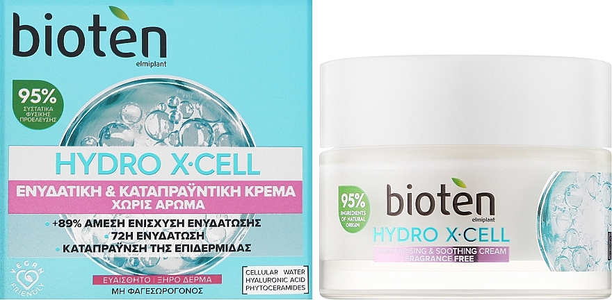 Krem do twarzy - Bioten Hydro X-Cell Moisturising & Soothing Cream — Zdjęcie N2