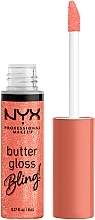 Nieklejący się błyszczyk do ust - NYX Professional Makeup Butter Gloss Bling — Zdjęcie N1