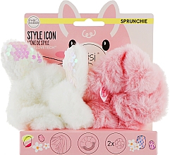 Kup Zestaw - Invisibobble Sprunchie Easter Cotton Candy 2 Unidades (h/ring/2pcs)