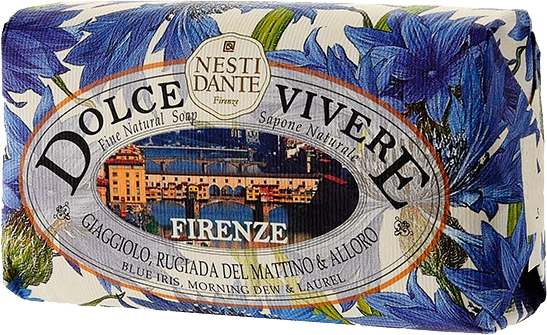 Mydło kosmetyczne Niebieski irys, poranna rosa i liść laurowy - Nesti Dante Dolce Vivere Firenze — Zdjęcie N1