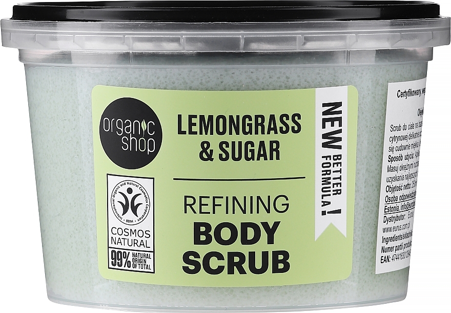 Scrub do ciała Prowansalska trawa cytrynowa - Organic Shop Body Scrub Lemongrass and Sugar — Zdjęcie N1