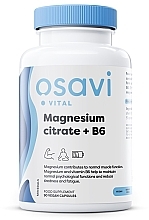 Suplement diety Cytrynian Magnezu + B6, 375mg, kapsułki - Osavi Magnesium Citrate + B6 375mg — Zdjęcie N1