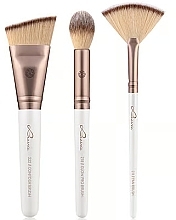 Zestaw pędzli do makijażu, 3 szt. - Luvia Highlight & Contour Set  — Zdjęcie N1