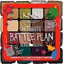 Paleta cieni do powiek, 16 odcieni - NYX Professional Makeup Home Alone Ultimate Battle Plan Shadow Palette — Zdjęcie N4