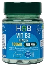 Suplement diety z witaminą B3 - Holland & Barrett Niacyn Vitamin B3 100 mg — Zdjęcie N2