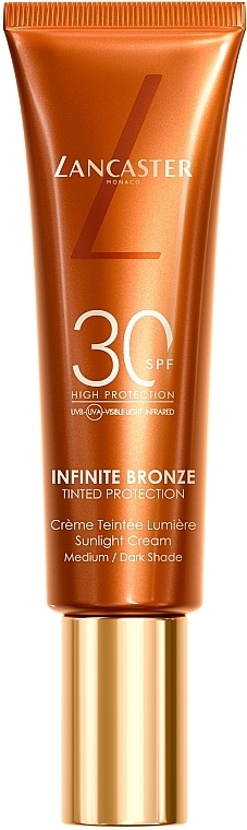 Krem-bronzer do twarzy - Lancaster Infinite Bronze Sunlight Cream Medium/Dark Shade 30SPF — Zdjęcie N1