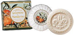 Naturalne mydło w kostce Jaśmin i mandarynki - Saponificio Artigianale Fiorentino Amalfi Jasmine & Tangerine Soap — Zdjęcie N2