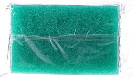 Antycellulitowa gąbka kąpielowa do masażu 6020, zielona - Donegal Cellulose Sponge — Zdjęcie N2
