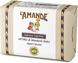 Mydło ze słodkich migdałów - L'Amande Vegetable Soap Sweet Almond Oil — Zdjęcie N1