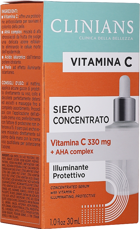 PREZENT! Rozjaśniające serum do twarzy z witaminą C - Clinians Vitamin C Concentrated Serum — Zdjęcie N1