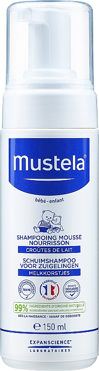 Odżywczy szampon w piance dla niemowląt - Mustela Bebe Foam Shampoo For Newborns