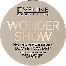 Puder do twarzy i ciała - Eveline Cosmetics Wonder Show Maxi Glam Face & Body Loose Powder — Zdjęcie N2