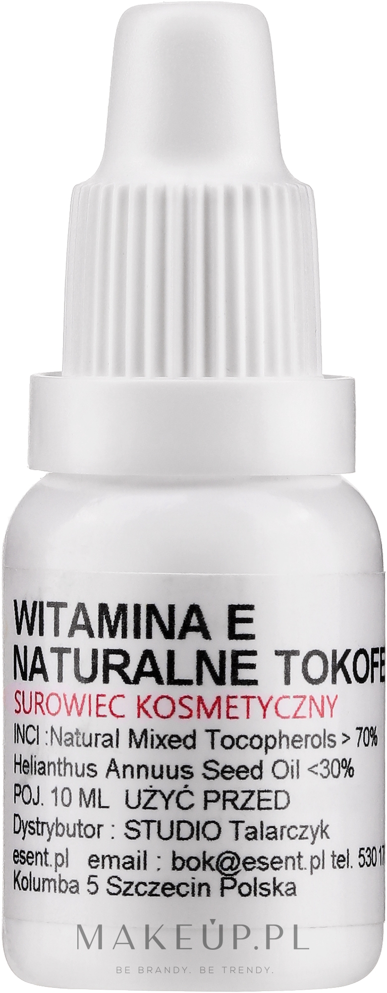 Naturalne tokoferole Witamina E - Esent — Zdjęcie 10 ml