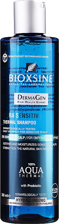 Łagodny szampon termalny do wrażliwej skóry głowy - Biota Bioxsine DermaGen — Zdjęcie N1