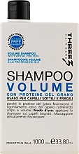 Szampon zwiększający objętość włosów z białkiem pszenicy - Faipa Roma Three Hair Care Volume Shampoo — Zdjęcie N3