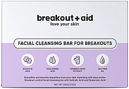 Mydło oczyszczające do twarzy na trądzik - Breakout + Aid Facial Cleansing Bar For Breakouts — Zdjęcie N1