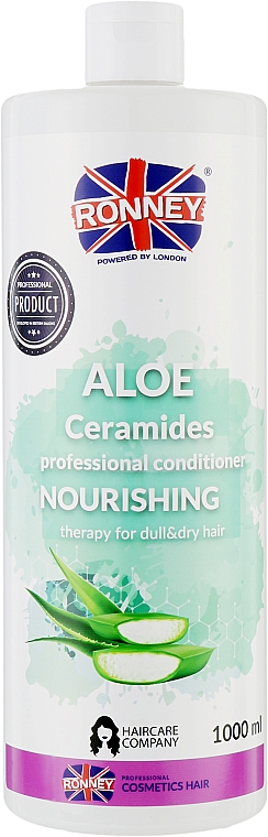 Odżywka do włosów suchych - Ronney Professional Nourshing Aloe Ceramides — Zdjęcie N2