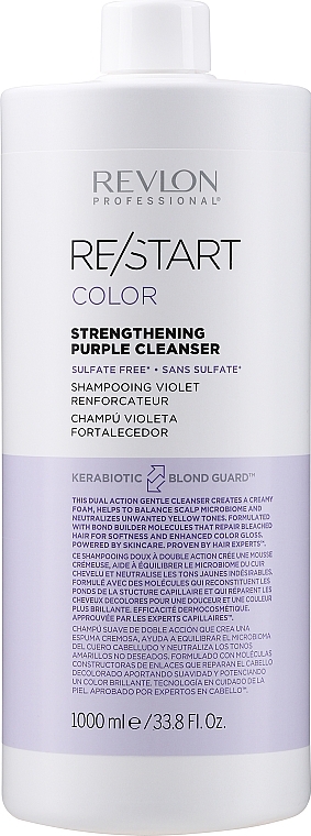 Szampon do włosów farbowanych - Revlon Professional Restart Color Purple Cleanser — Zdjęcie N1