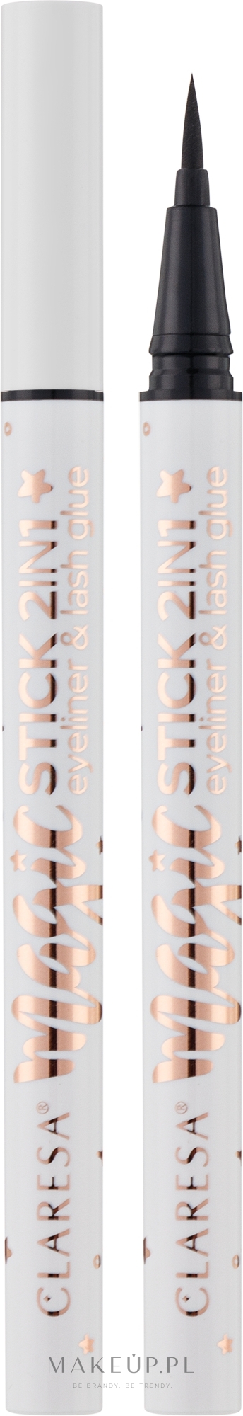2w1 eyeliner i klej do rzęs - Claresa Magic Stick 2 in 1 — Zdjęcie 0.8 g