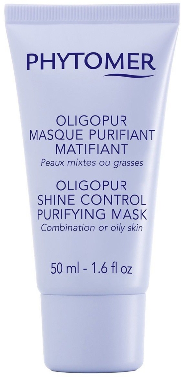 Oczyszczająca maska regulująca wydzielanie się sebum do cery tłustej i mieszanej - Phytomer OligoPur Shine Control Purifying Mask