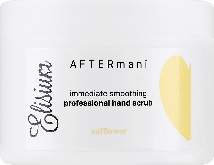 Peeling do rąk o kwiatowym aromacie - Elisium AFTERmani Immediate Smoothing Professional Hand Scrub Safflower — Zdjęcie N1