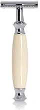 Zestaw do golenia - Golddachs Pure Bristle, Safety Razor Polymer Ivory Chrom (sh/brush + razor + stand) — Zdjęcie N2
