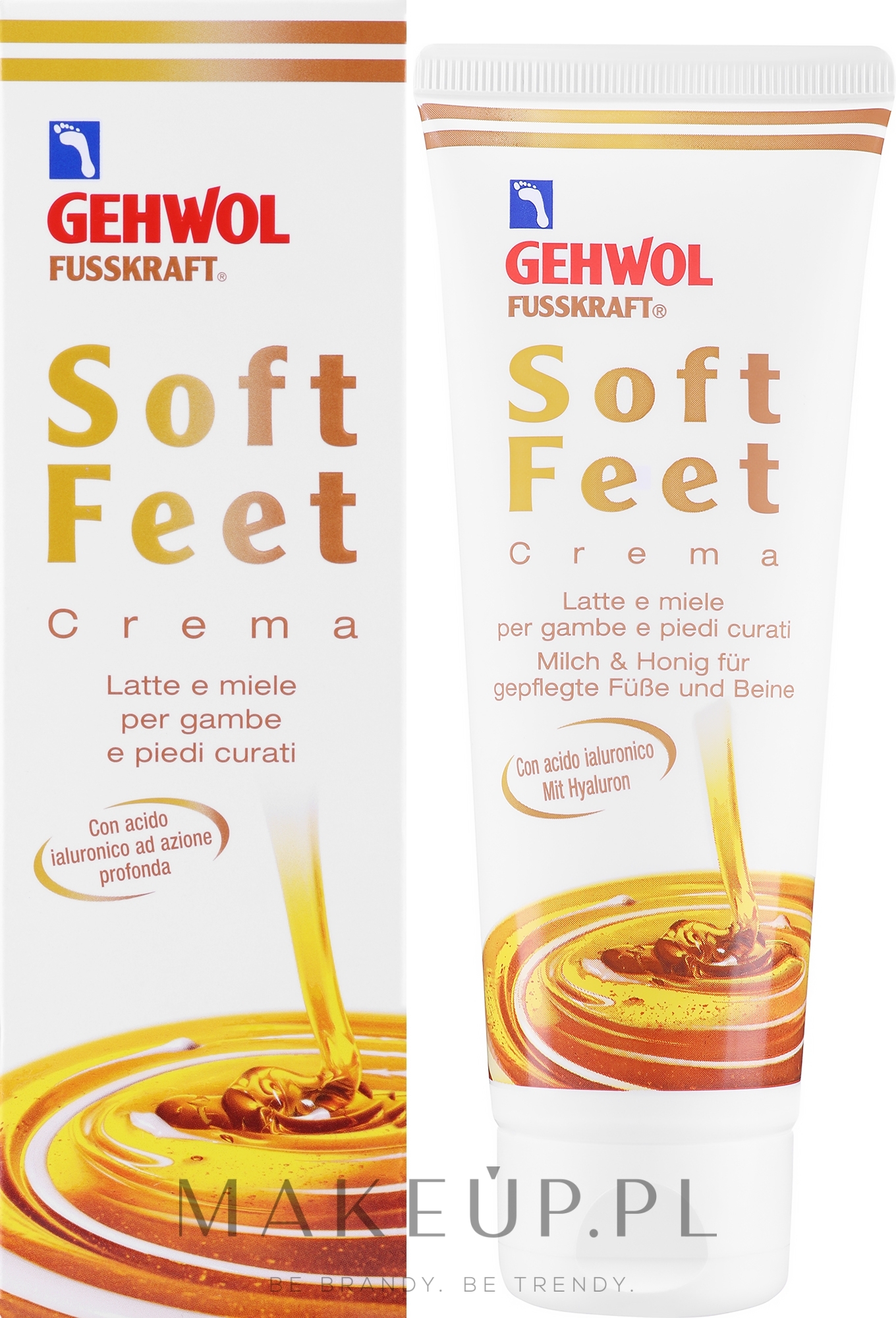 Krem do stóp i nóg z kwasem hialuronowym - Gehwol Fusskraft Soft-Feet Creme — Zdjęcie 125 ml
