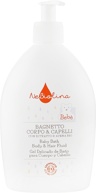 Szampon i płyn do kąpieli dla dzieci - NeBiolina Baby Bath Body And Hair Fluid — Zdjęcie N1