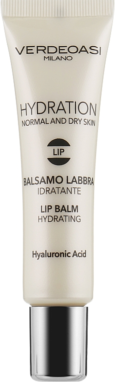 Nawilżający balsam do ust z kwasem hialuronowym i masłem shea - Verdeoasi Hydration Lip Balm — Zdjęcie N1