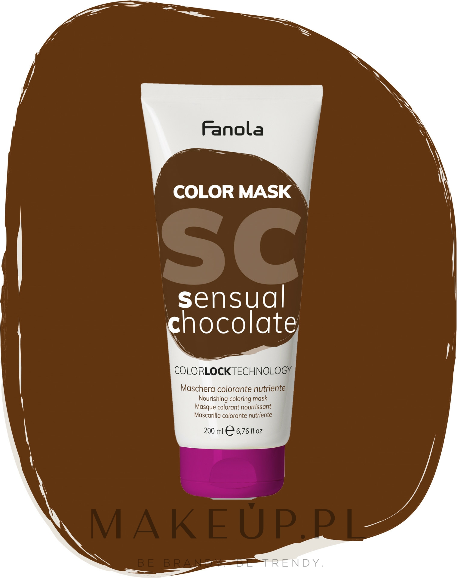 Koloryzująca maska do włosów, 200 ml - Fanola Color Mask — Zdjęcie Chocolate