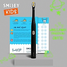 Elektryczna szczoteczka soniczna dla dzieci w kolorze czarnym - Smiley Light Kids — Zdjęcie N4