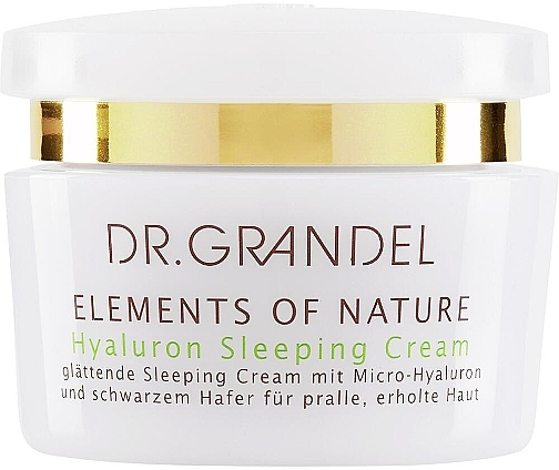 Hialuronowy krem na noc do twarzy - Dr. Grandel Elements of Nature Hyaluron Sleeping Cream  — Zdjęcie N1