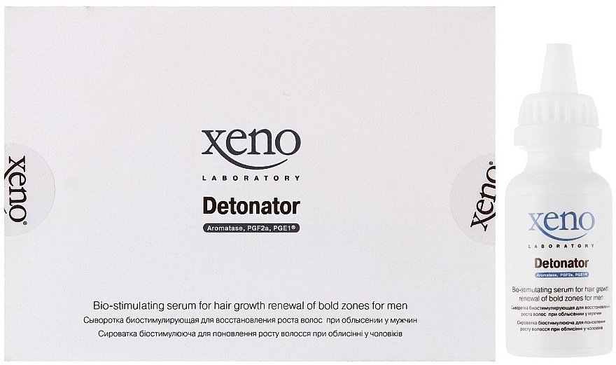 PRZECENA! Serum przyspieszające wzrost włosów dla mężczyzn - Xeno Laboratory Detonator For Men * — Zdjęcie N1