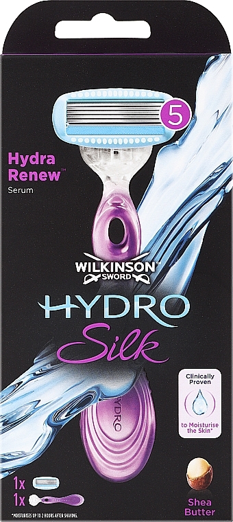 Maszynka z wymiennym wkładem - Wilkinson Sword Hydro Silk — Zdjęcie N1