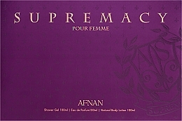 Kup Afnan Perfumes Supermacy Femme Purple - Zestaw (edp/100ml + sh/gel/100ml + b/lot/100ml)