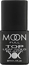 Kup Top coat do lakieru hybrydowego bez lepkiej warstwy - Moon Full Leaf Gold Black