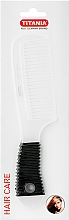 Kup Grzebień z gumowym uchwytem 20 cm, biały - Titania