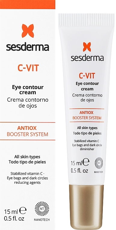 Krem do okolic oczu - SesDerma Laboratories C-Vit Eye Contour Cream — Zdjęcie N2
