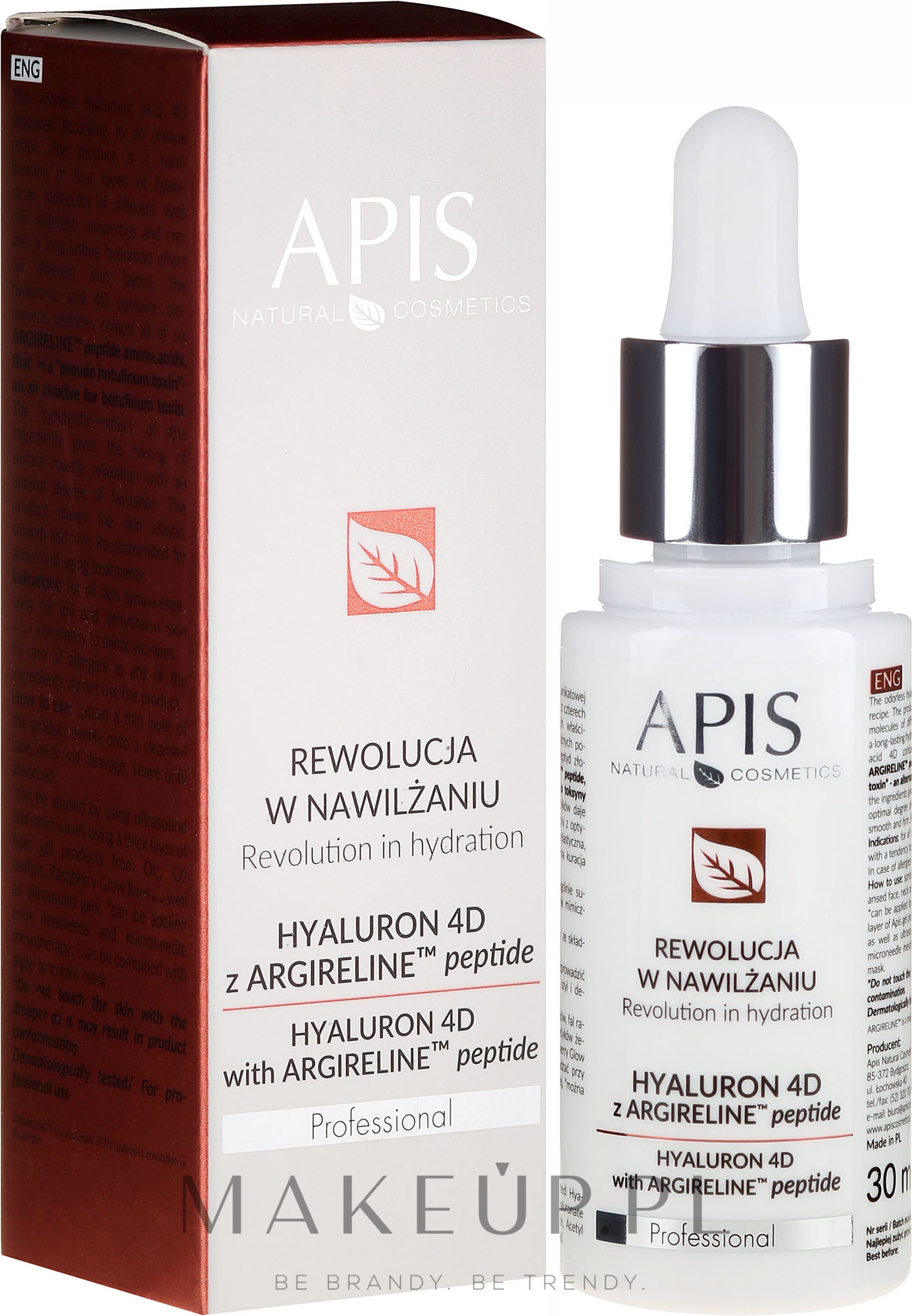 Nawilżające serum do twarzy - APIS Professional Hyaluron 4D + Argireline Peptide — Zdjęcie 30 ml
