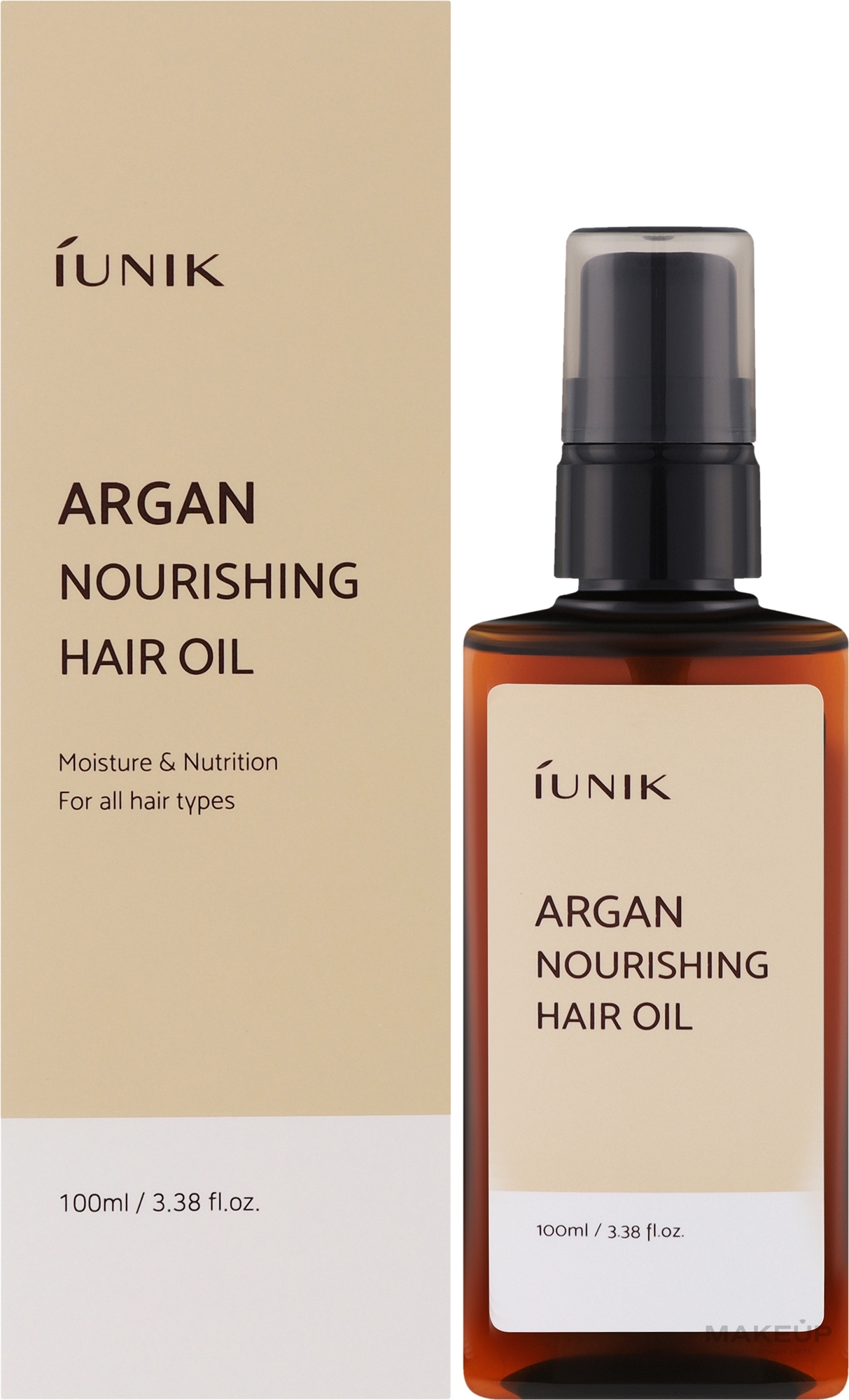 Odżywczy olejek arganowy do włosów - IUNIK Argan Nourishing Hair Oil — Zdjęcie 100 ml