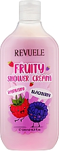 Owocowy krem pod prysznic Malina i jeżyna - Revuele Fruity Shower Cream Raspberry and Blackberry — Zdjęcie N1