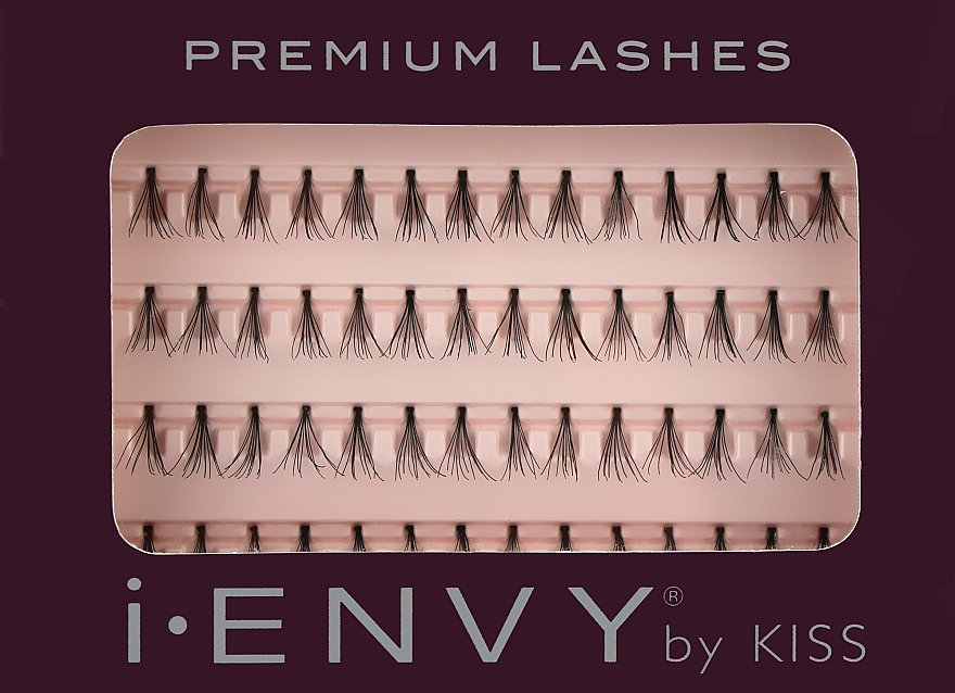 Zestaw kępek rzęs bez kleju Classic, krótkie - Kiss Premium Lashes