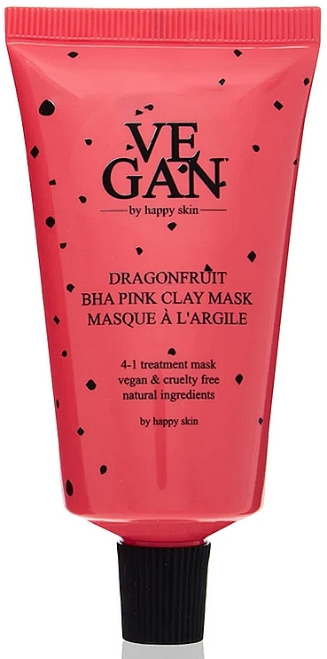 Zestaw - Vegan By Happy Dragonfruit BHA Pink Clay Mask (f/mask/3x50ml) — Zdjęcie N2